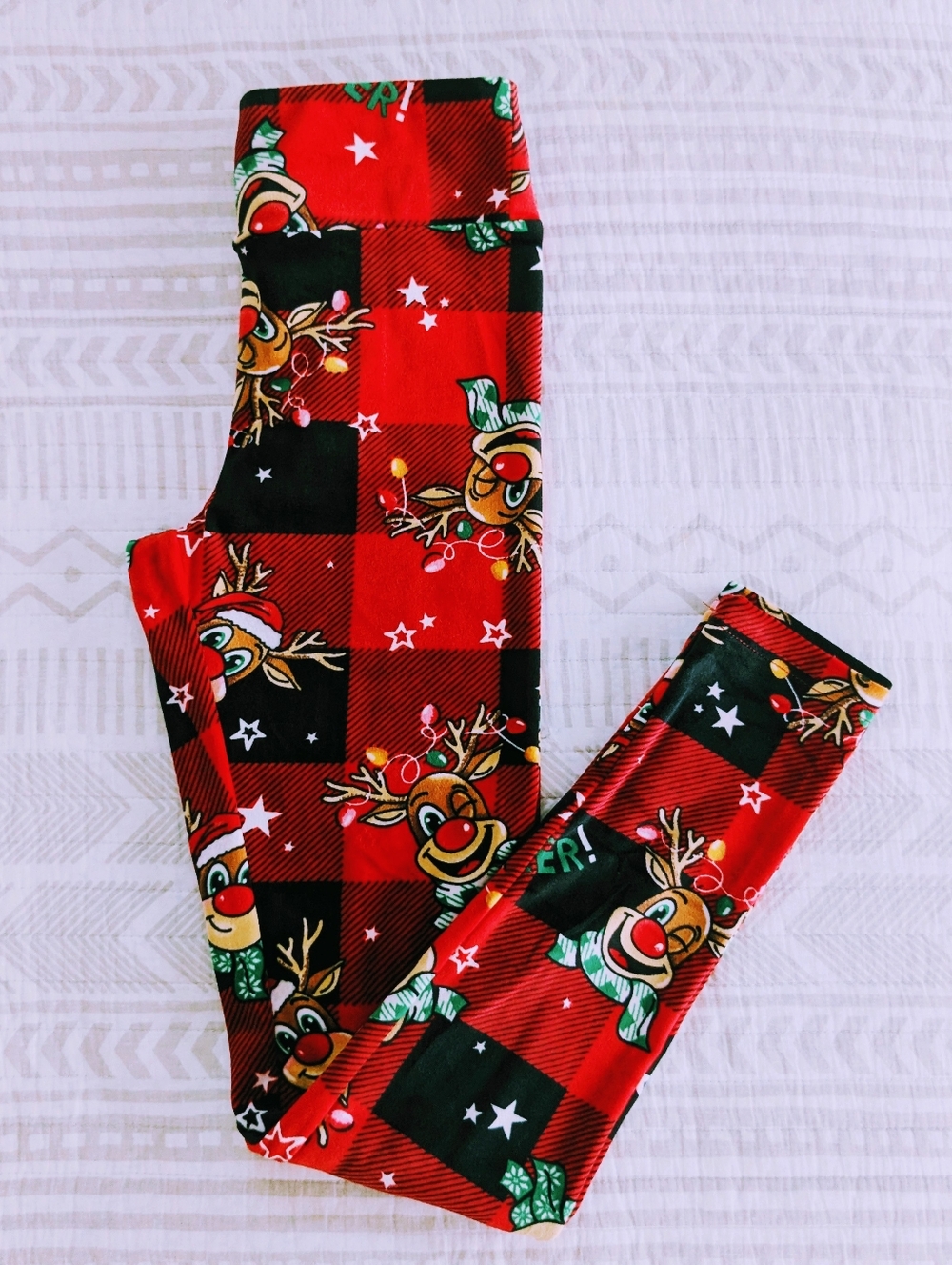Holiday Velour leggings S/M
